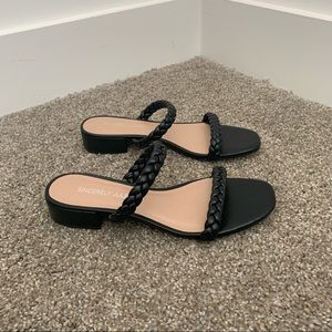 Sincerely Jules Black Rope Flat Sandals / Flip Flops Size 8